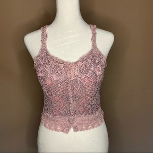 Italian lacy corset crop top women’s shirt